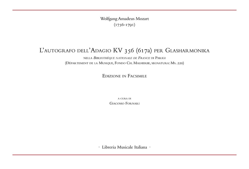 L?autografo dell?Adagio KV356 (617a)
